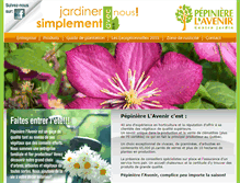 Tablet Screenshot of pepinierelavenir.com